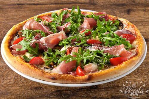 Pizza prosciutto si rucola