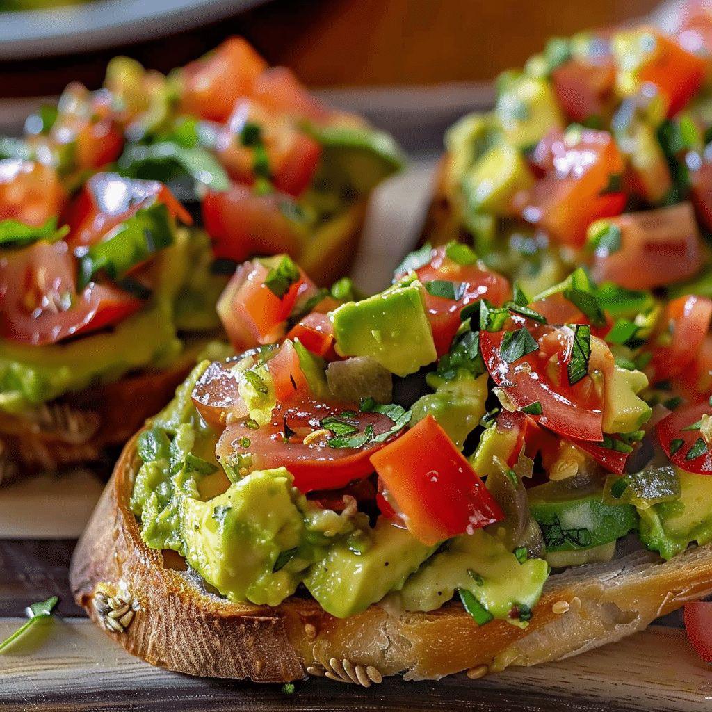 Bruschete Cu Salsa Din Avocado